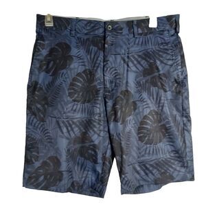Walter Hagen Golf Shorts Mens Size 36 Navy Blue Floral Majors 11 Performance
